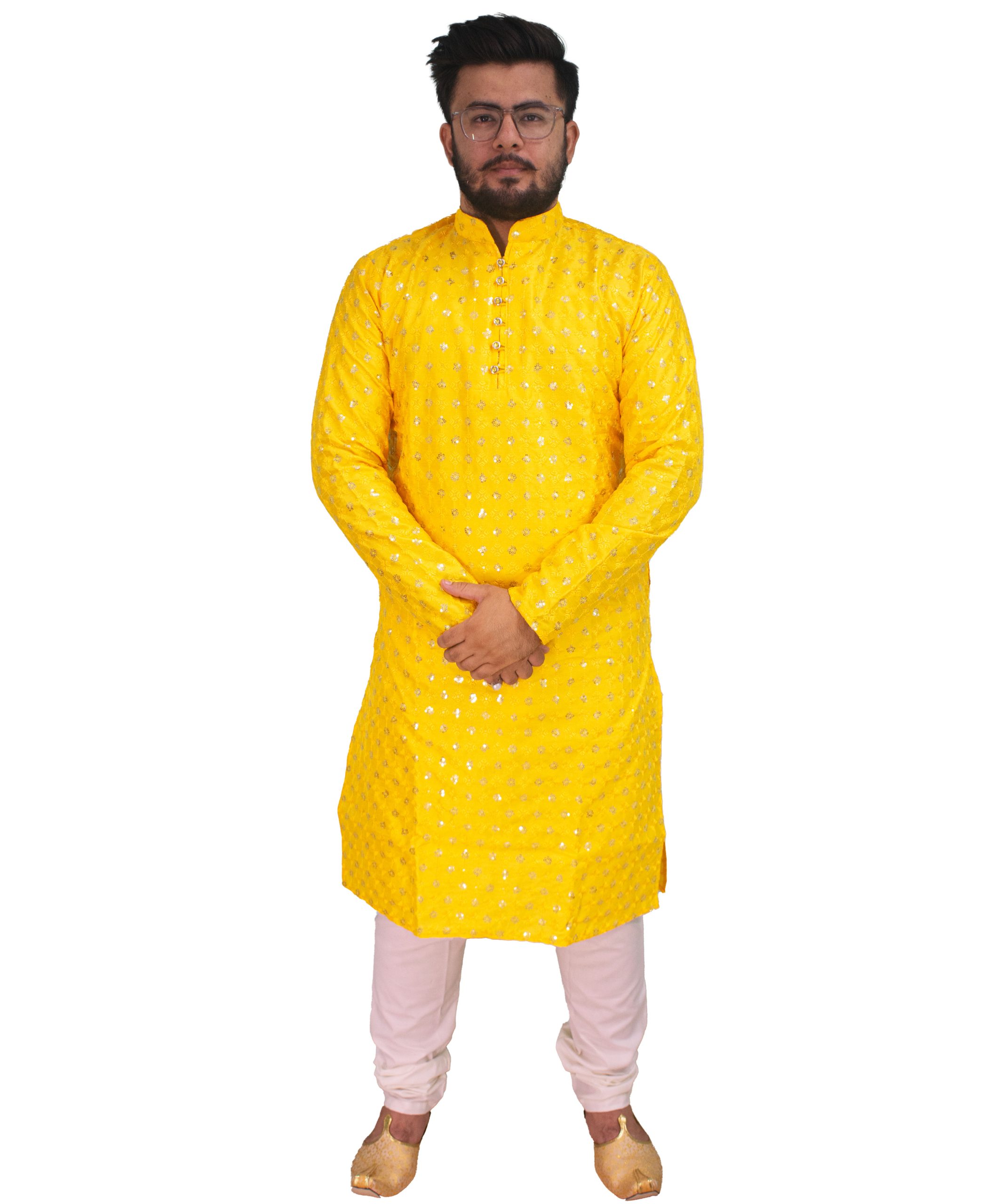 Sunshine Blossom Silk Kurta